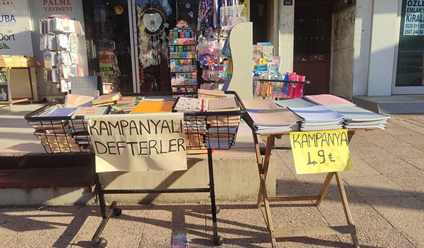 Okulların açılmasına sayılı günler kala Mersin’de kırtasiye kampanyaları başladı