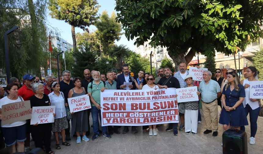Mersin'de Arap Aleviler, nefret söylemlerine tepki gösterdi