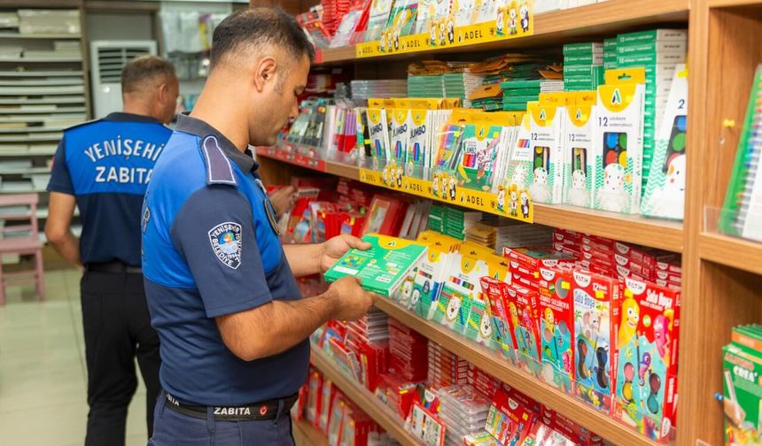 Yenişehir’de okul alışverişi mercek altında
