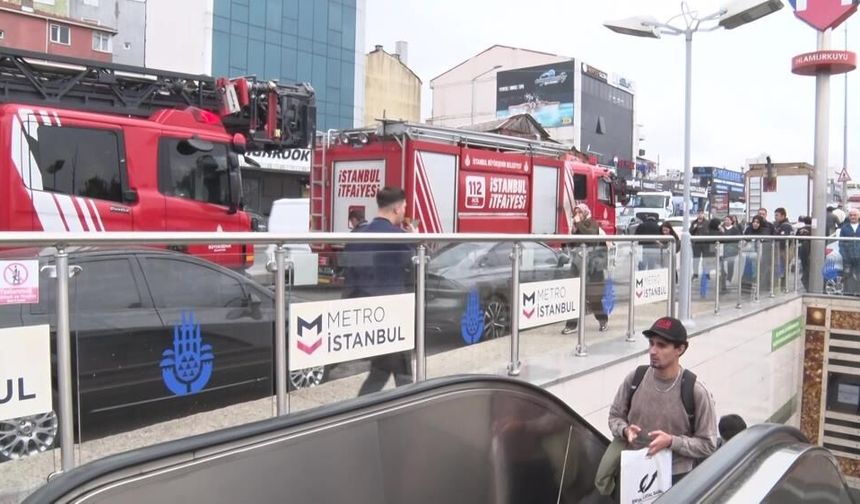 Ümraniye'de metro istasyonunda yangın paniği: Seferler aksadı, duraklarda yoğunluk oluştu