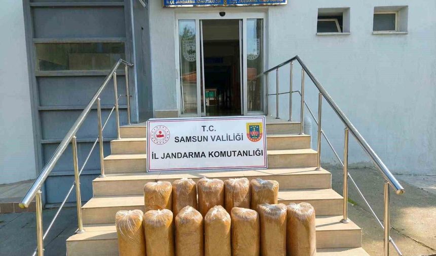 Atakum'da 60 kilo kıyılmış kaçak tütün ele geçirildi