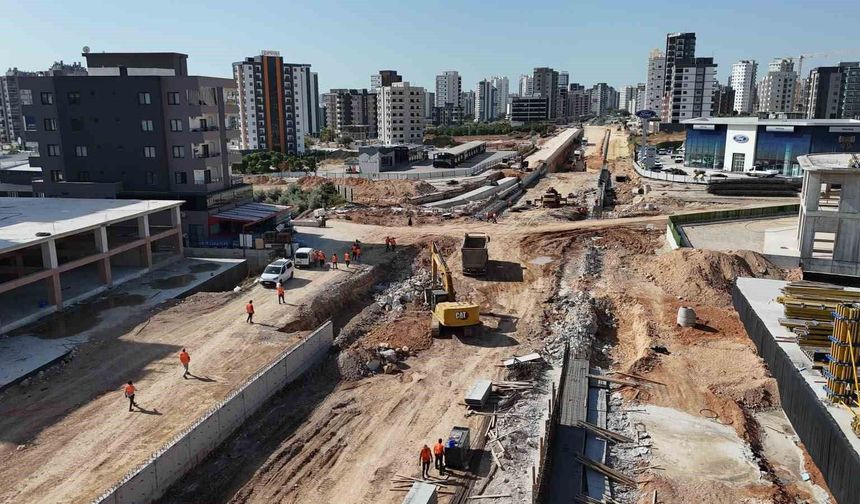 Mersin'de bin 720 metrelik kavşak projesinde çalışmalar sürüyor