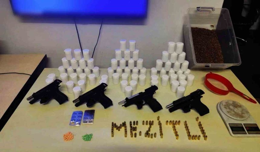 Mersin'de uyuşturucu ve ruhsatsız silah operasyonu: 1 tutuklama