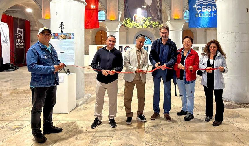 Mitolojiden Ege manzaralarına uzanan sergi Çeşme'de