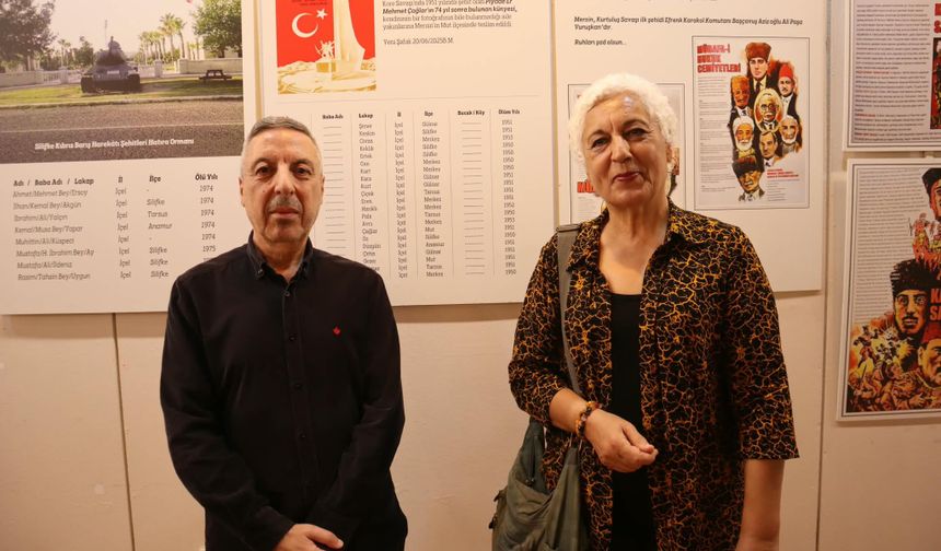 Mersin’in şehitleri ve tarihi mücadeleleri sergide anlatıldı