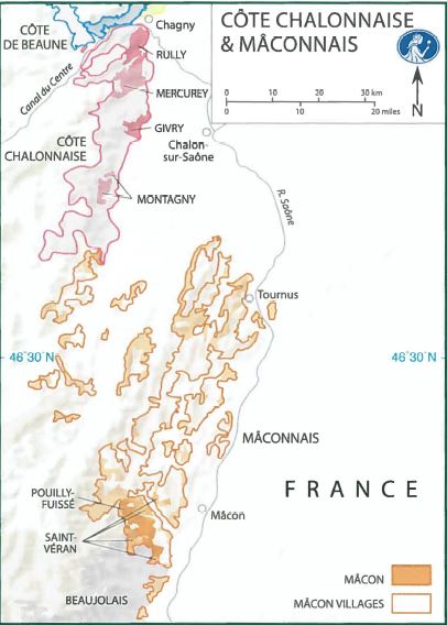 Map Maconnais