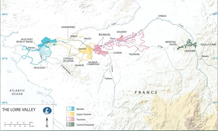 Map Loire Valley