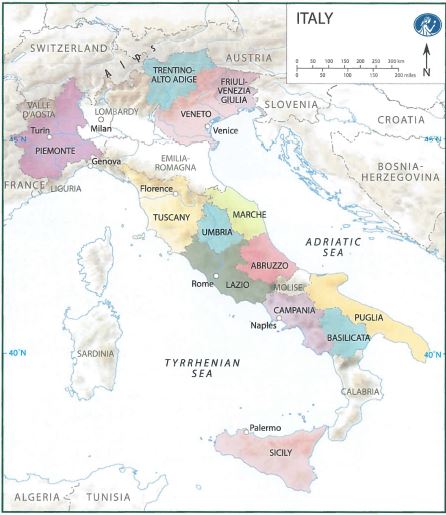 Map Italy