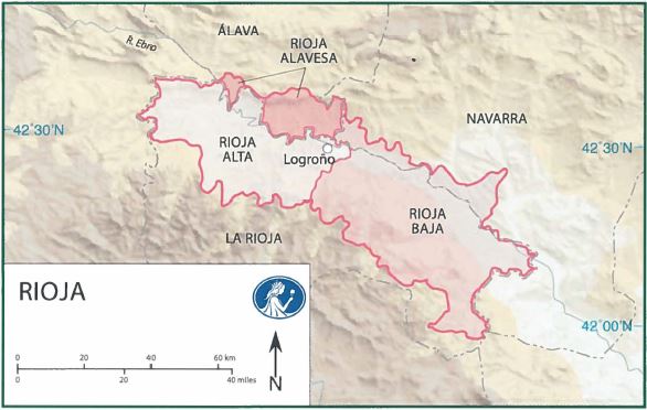 Map Spain Rioja