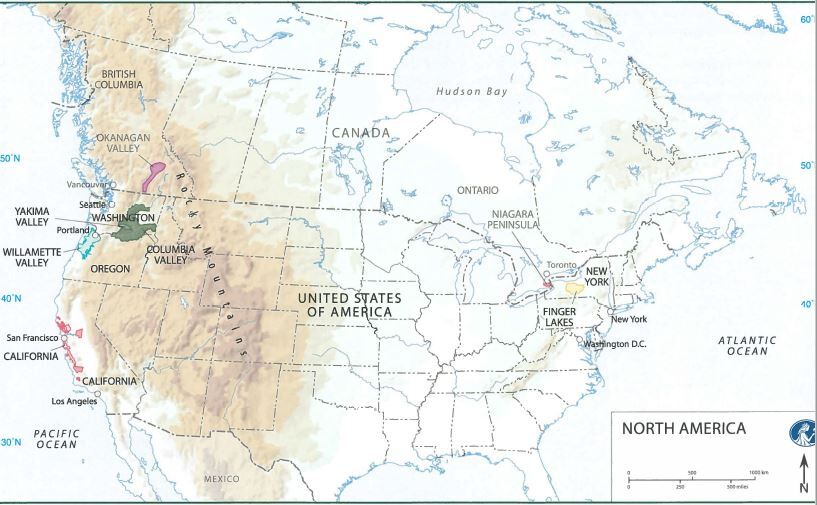 Map North America