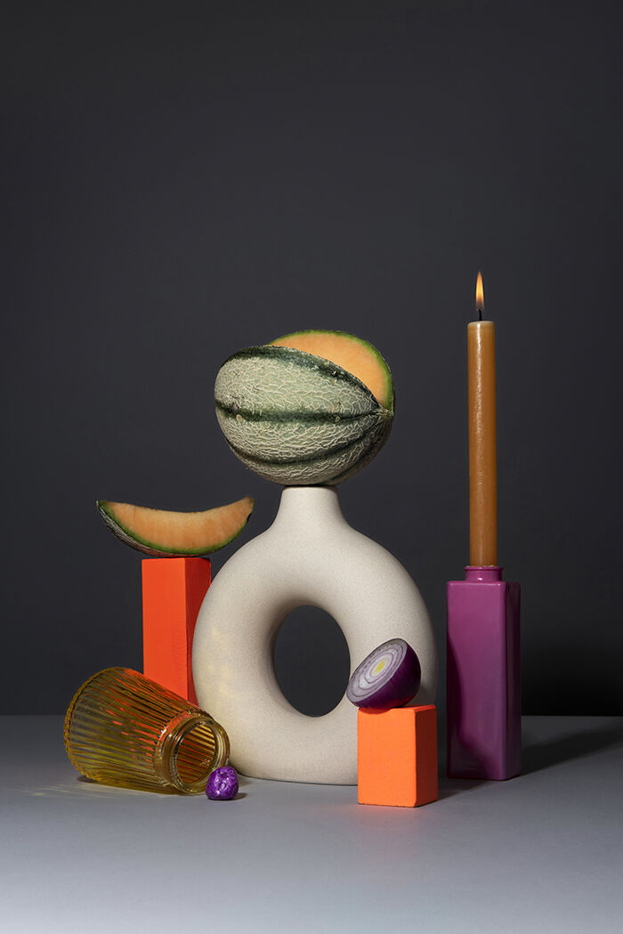 Stacked Aesthetic Objects Still Life