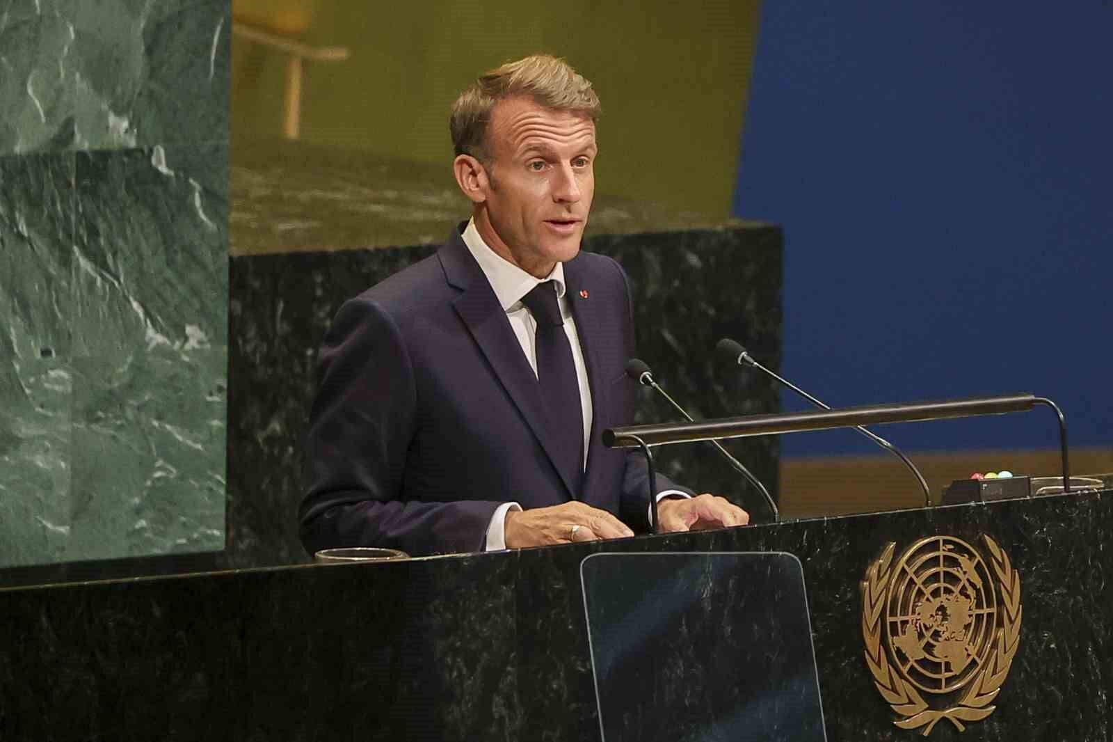 Macron: 'Gazze karşısında eylemsiz kalmaya devam edersek ne gibi bir güvenilirliğimiz olabilir?'