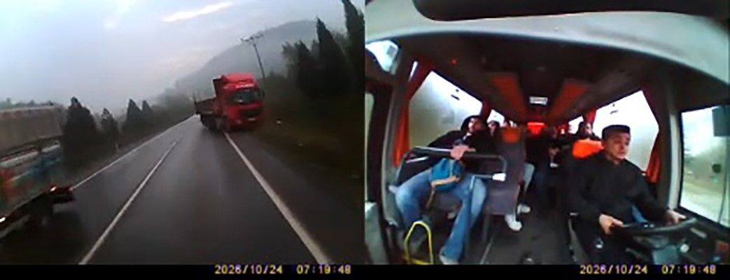 Tırın hatalı sollaması faciaya davetiye çıkardı: 24 kişi ölümden döndü